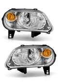 Chrome Headlights Assembly Pair P840