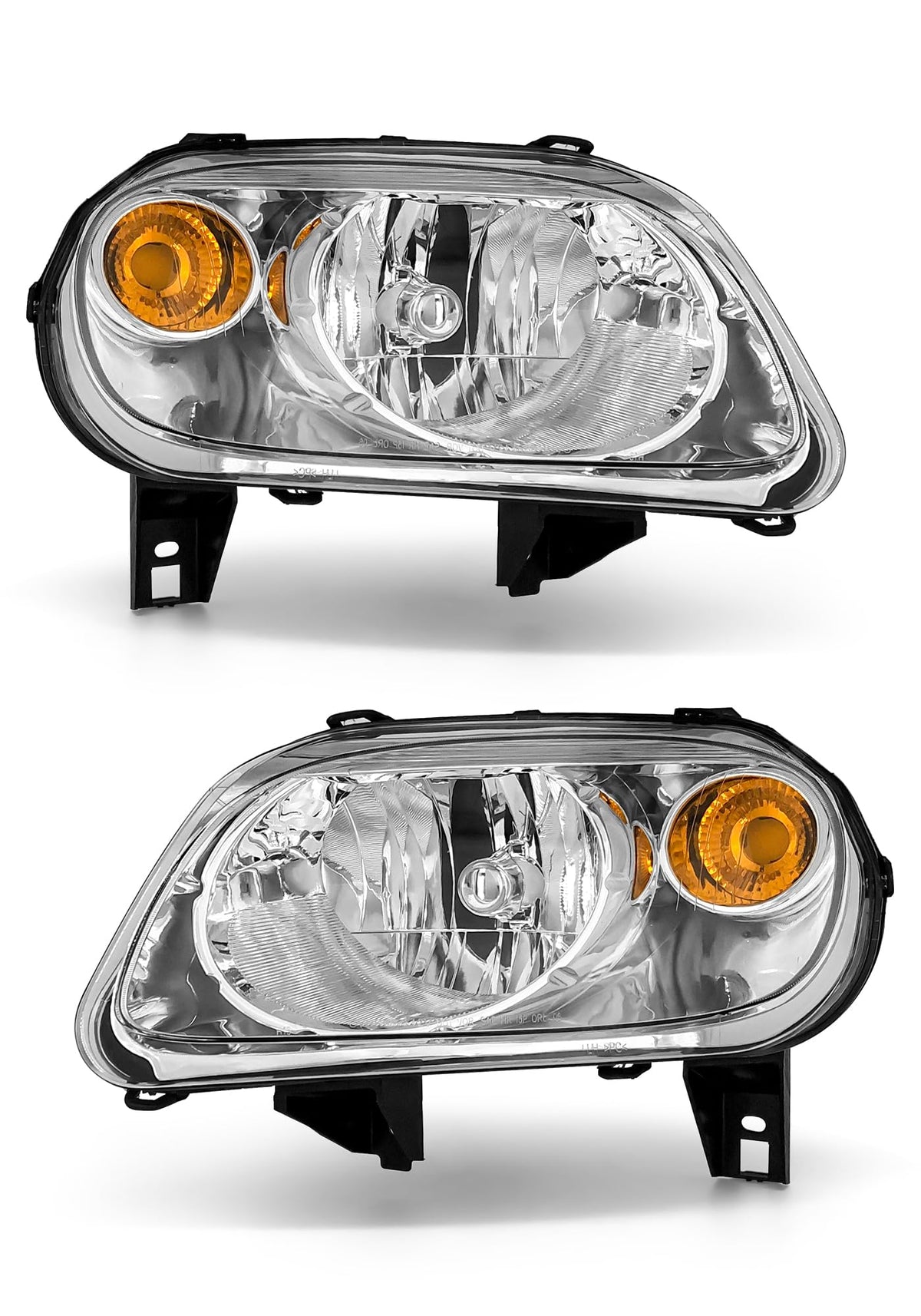Chrome Headlights Assembly Pair P840