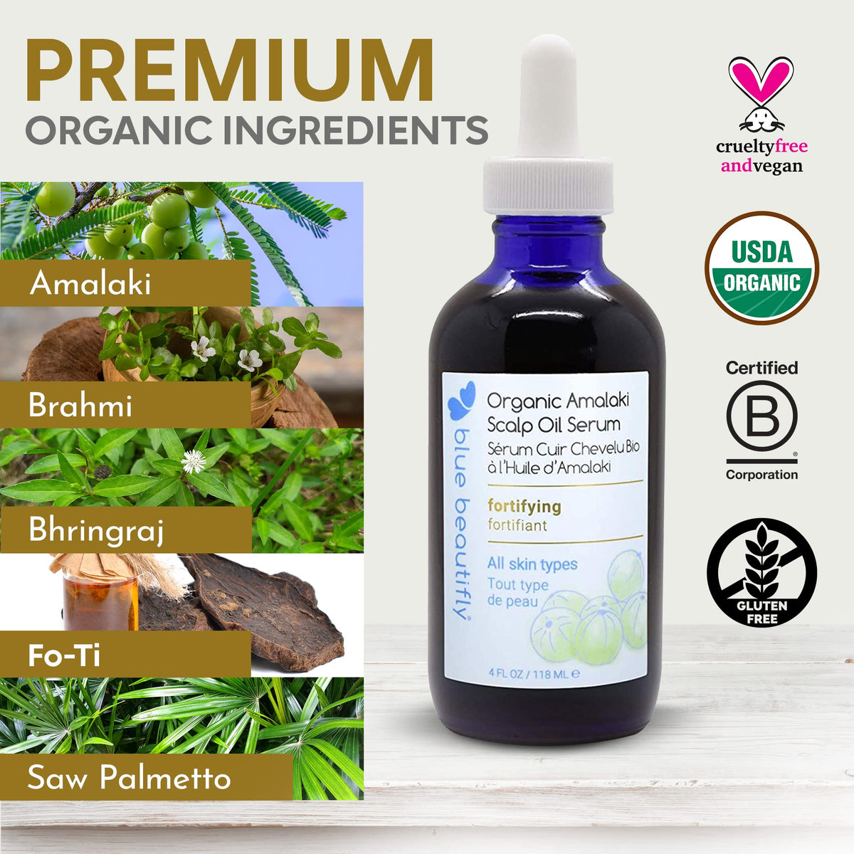 USDA Certified Organic Amla Oil 4 fl oz Q832