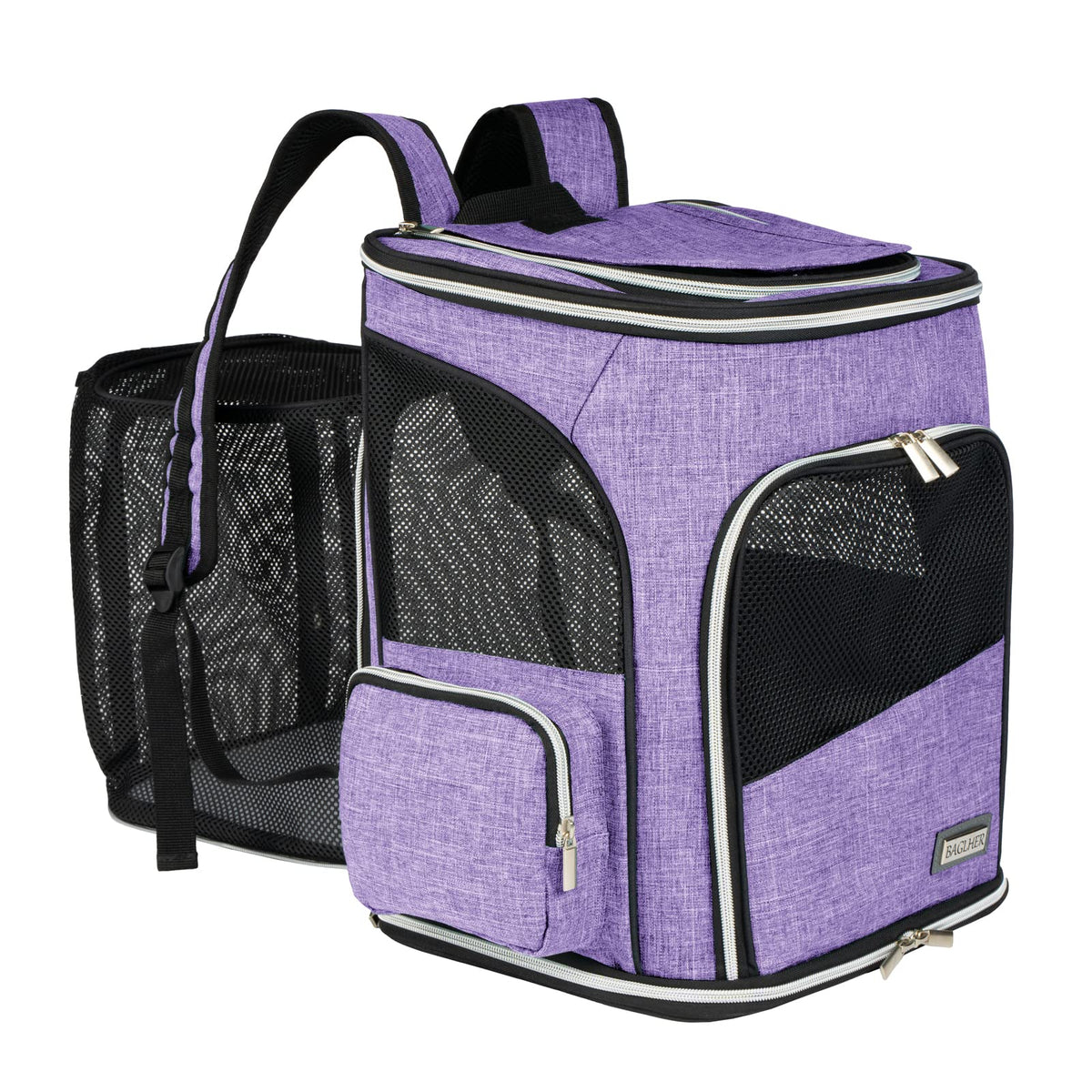 Expandable Ventilated Pet Carrier Backpack Y509602