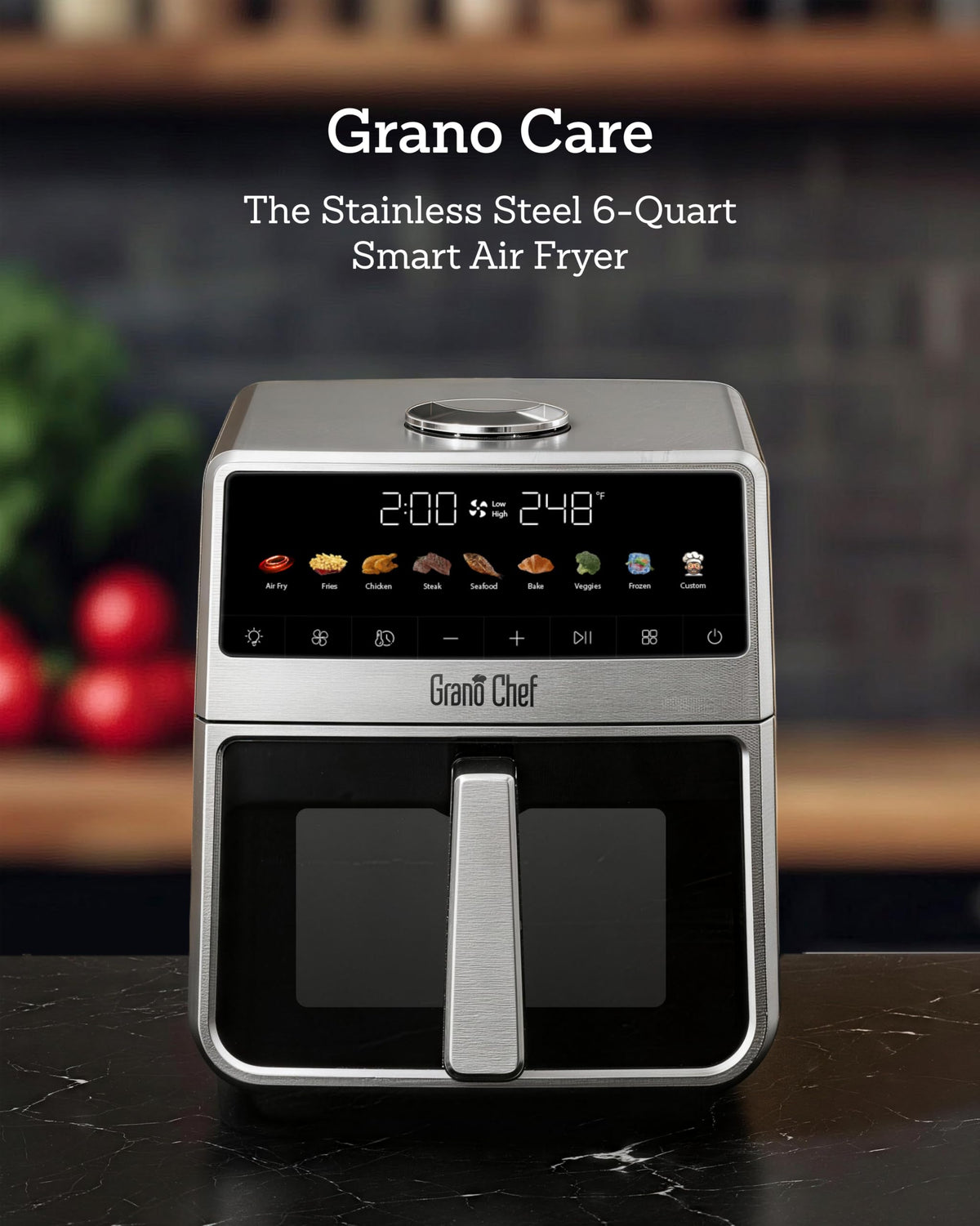 6Qt Stainless Steel Air Fryer F953433