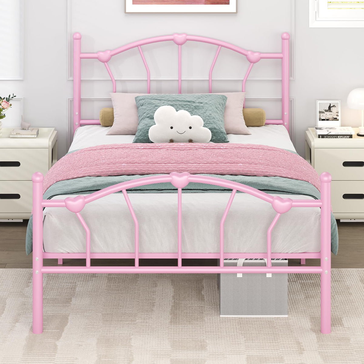 Twin Metal Platform Bed H122