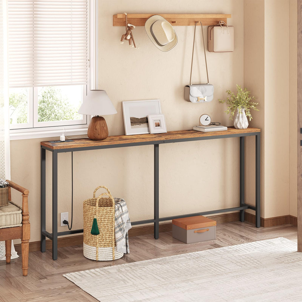 70.9" Narrow Console Table with Power Outlet G8330