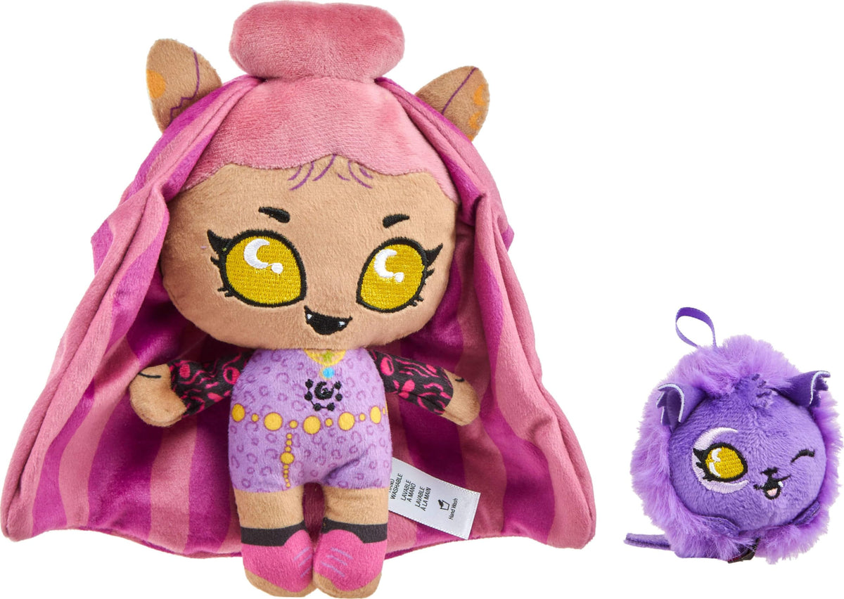 Plush Doll Set with Pet Dog and Backpack P7095