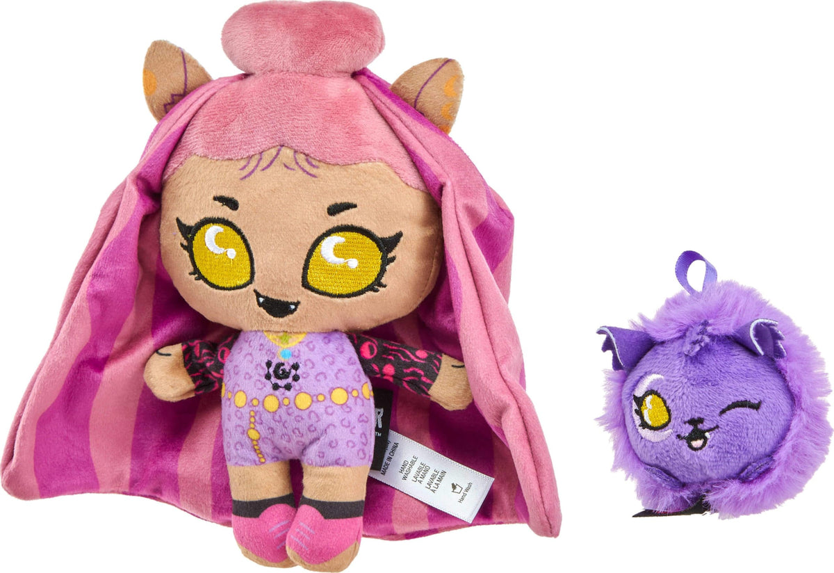 Plush Doll Set with Pet Dog and Backpack P7095