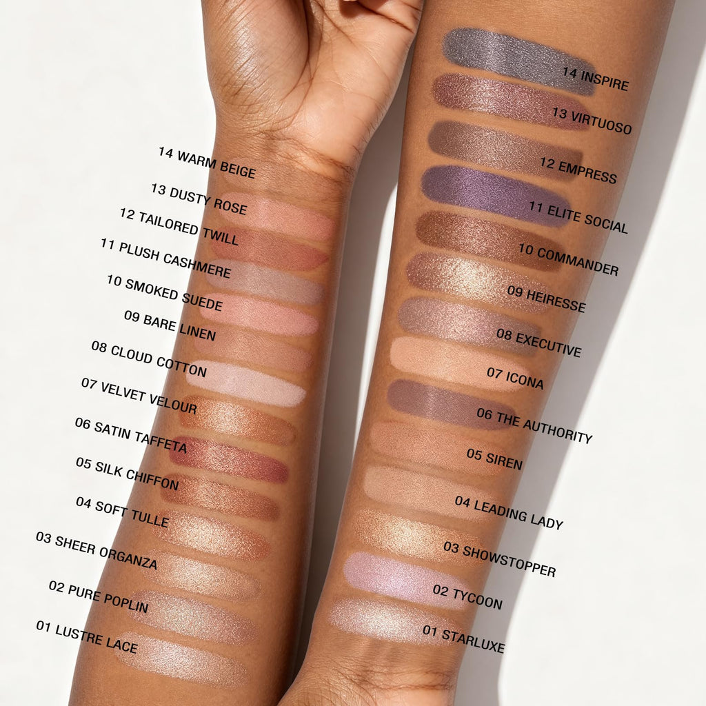 14 Color Cool Toned Baked Eyeshadow Palette T96597