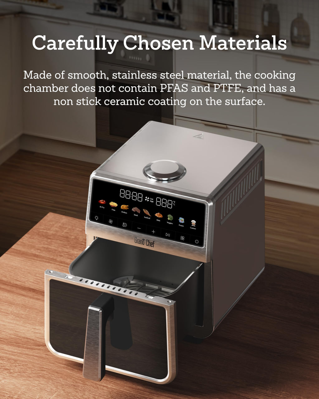6Qt Stainless Steel Air Fryer F953433