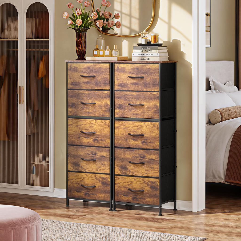 5 Drawer Rustic Brown Dresser R237