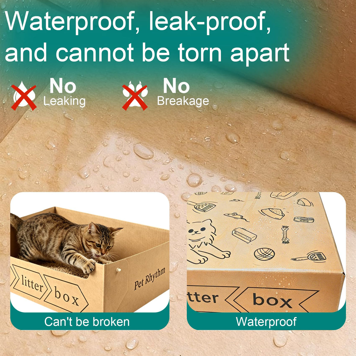 Disposable Cat Litter Box 3 Pack D213