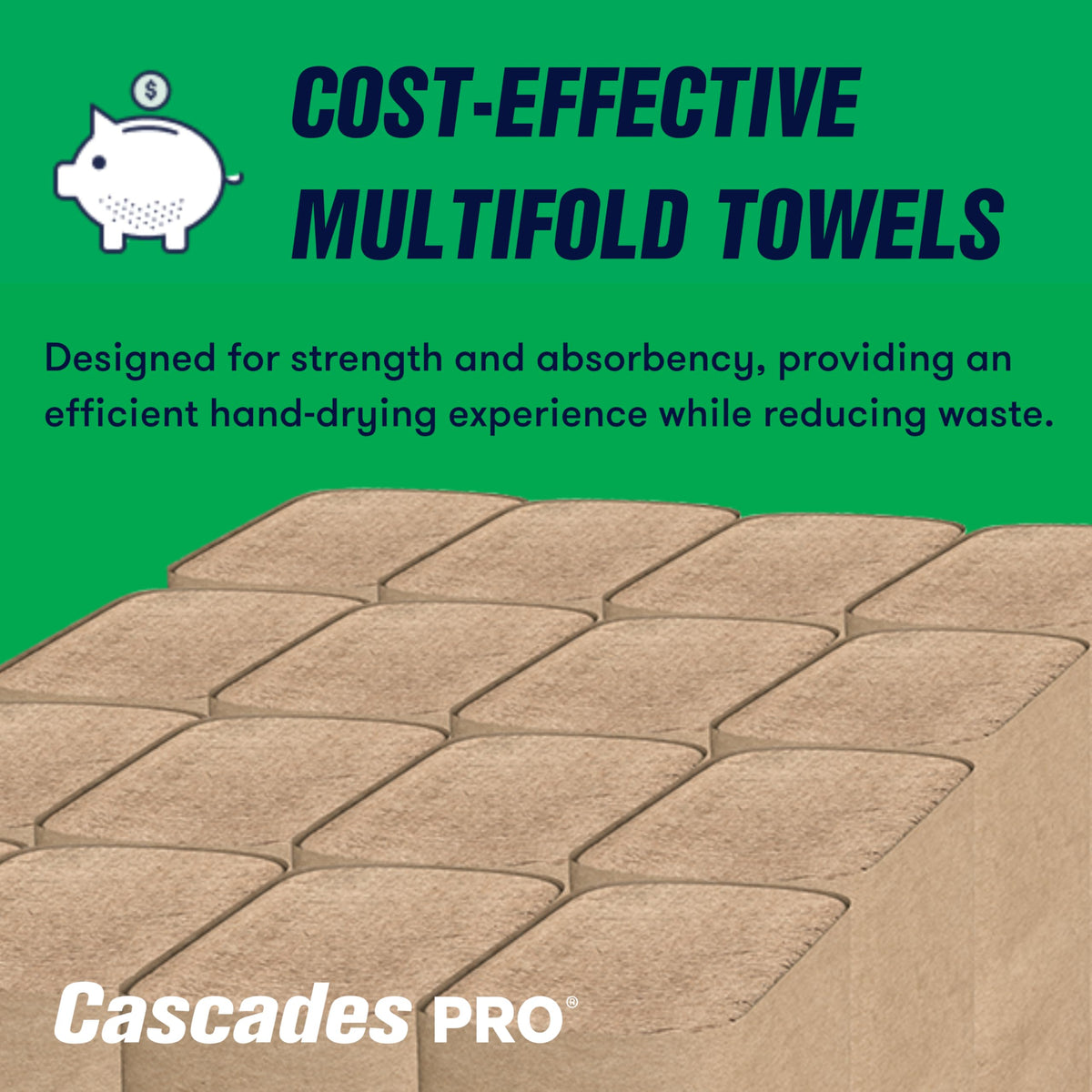 Multifold Paper Towels 250 Sheets 16 Packs Natural Brown F9028