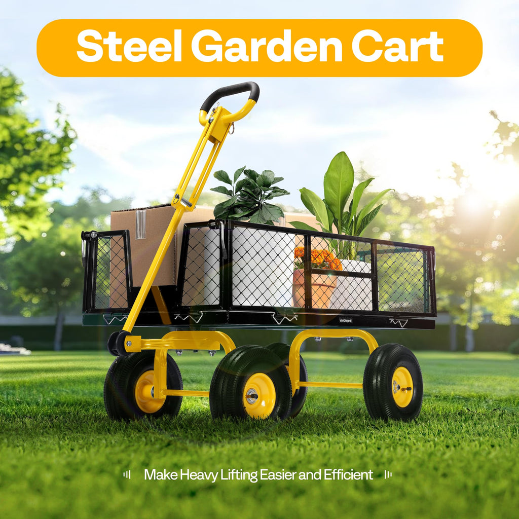 Steel Garden Cart 4.5 Cu Ft Utility Wagon V203912