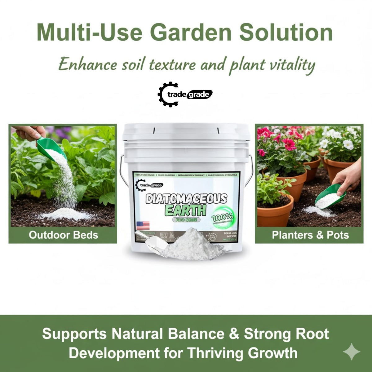 100% Food-Grade Diatomaceous Earth Powder 1 Gallon Q5686