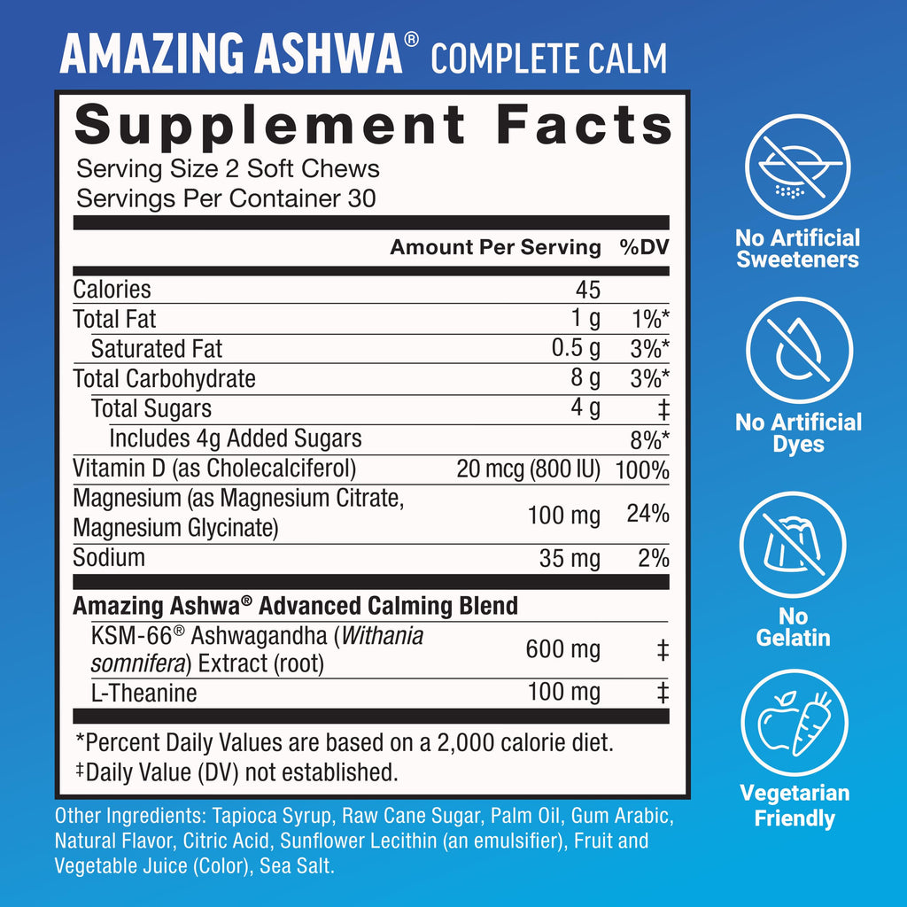 120 Soft Chews Ashwagandha CoQ10 K211778