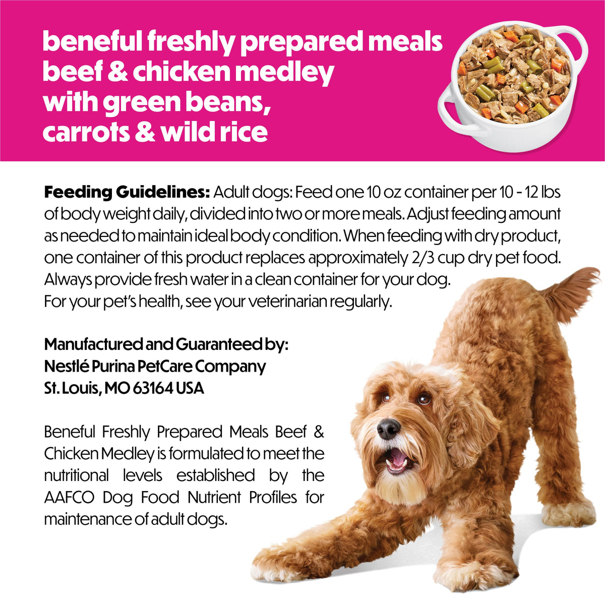 Beef & Chicken Dog Food 8 x 10 oz U333860