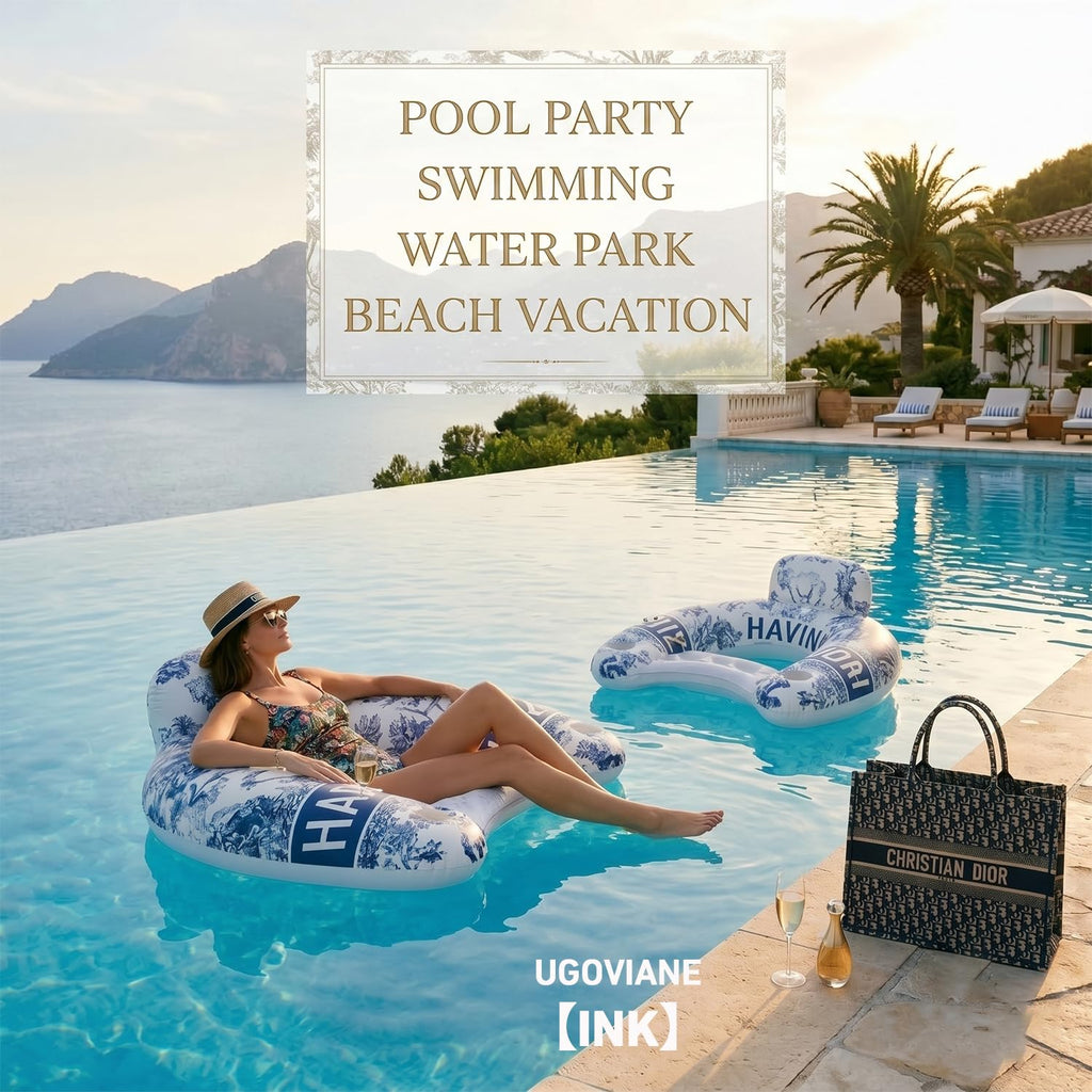 Inflatable Pool Float Chairs with Cup Holder S62503