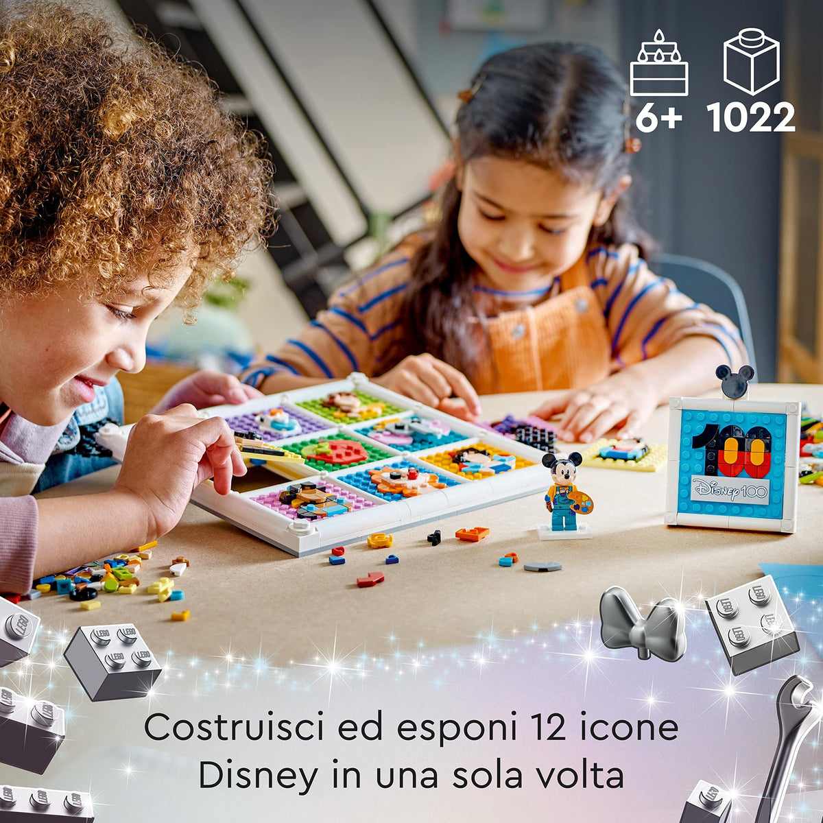 Disney Animated Figures Craft Set with 72 Mosaic Designs X418117