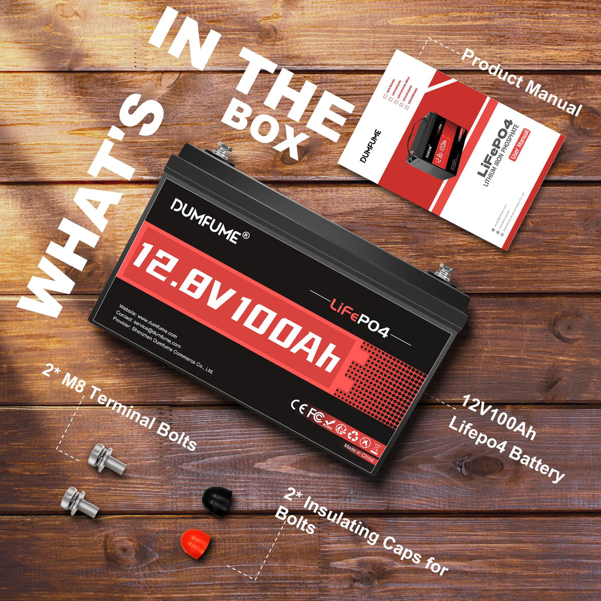 12V 100Ah LiFePO4 Battery Group 31 P969483
