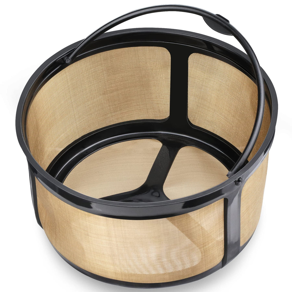 8-12 Cup Reusable Gold Mesh Coffee Filter W889812