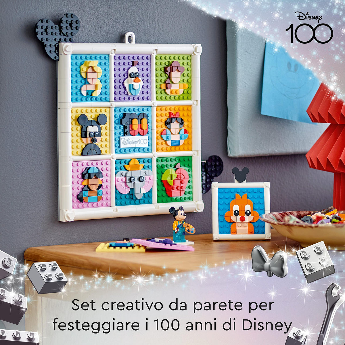 Disney Animated Figures Craft Set with 72 Mosaic Designs X418117
