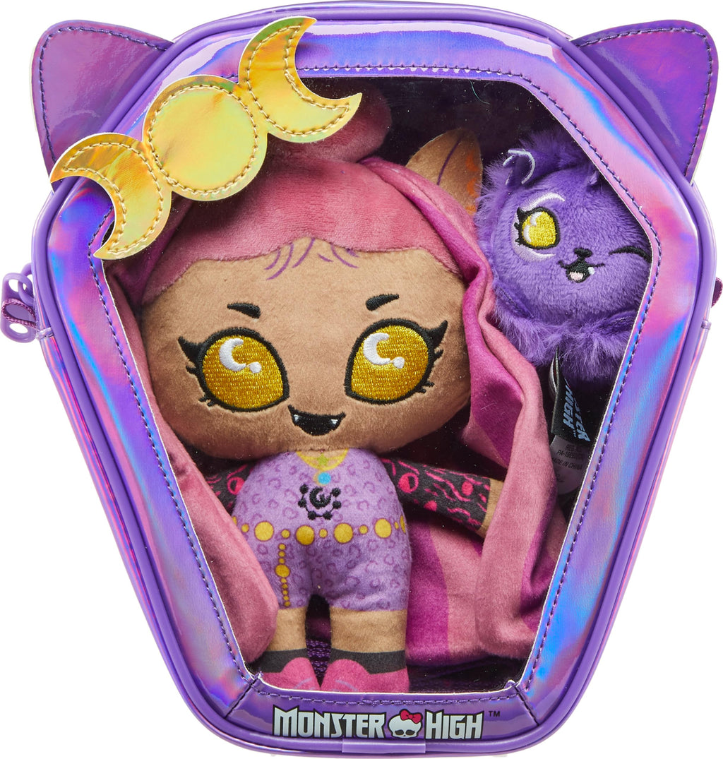 Plush Doll Set with Pet Dog and Backpack P7095